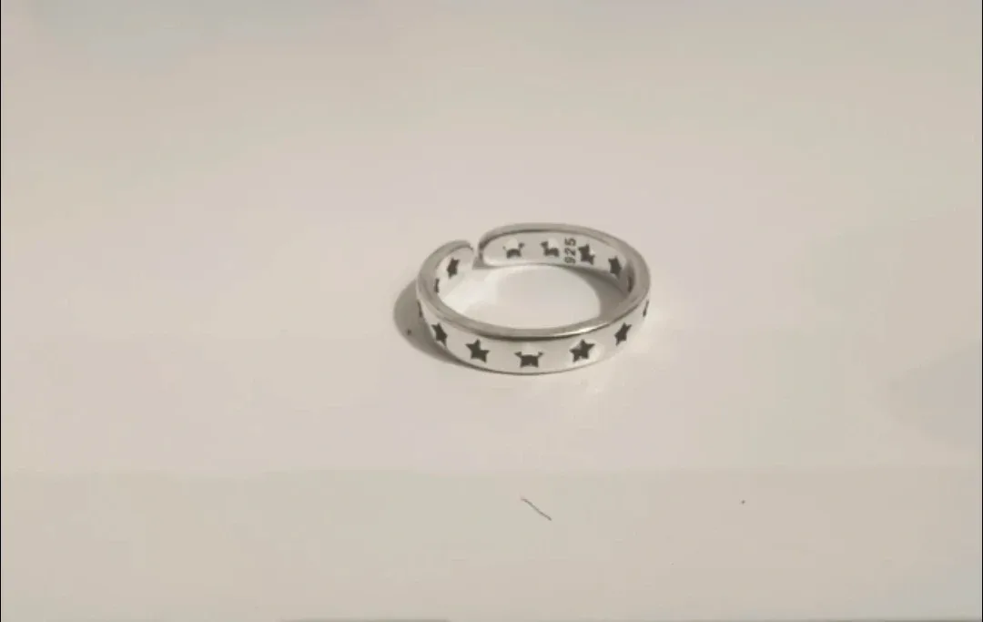 925 Sterling Silver Star Design Ring (Unisex) image indicator(3)