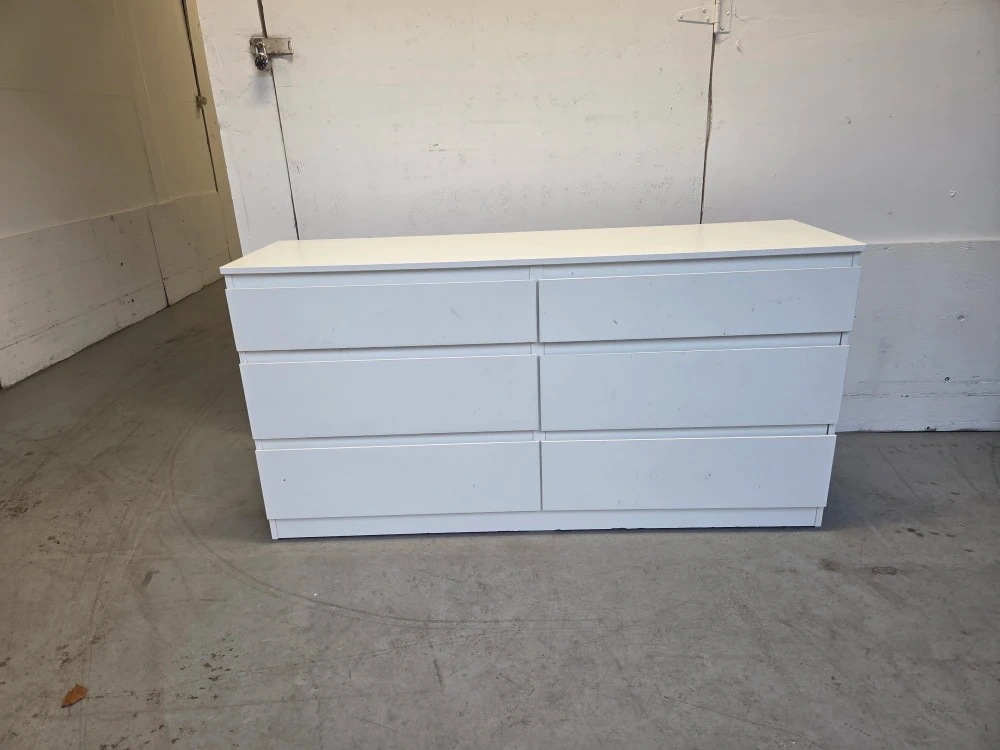 Ikea White 6-Drawer Dresser