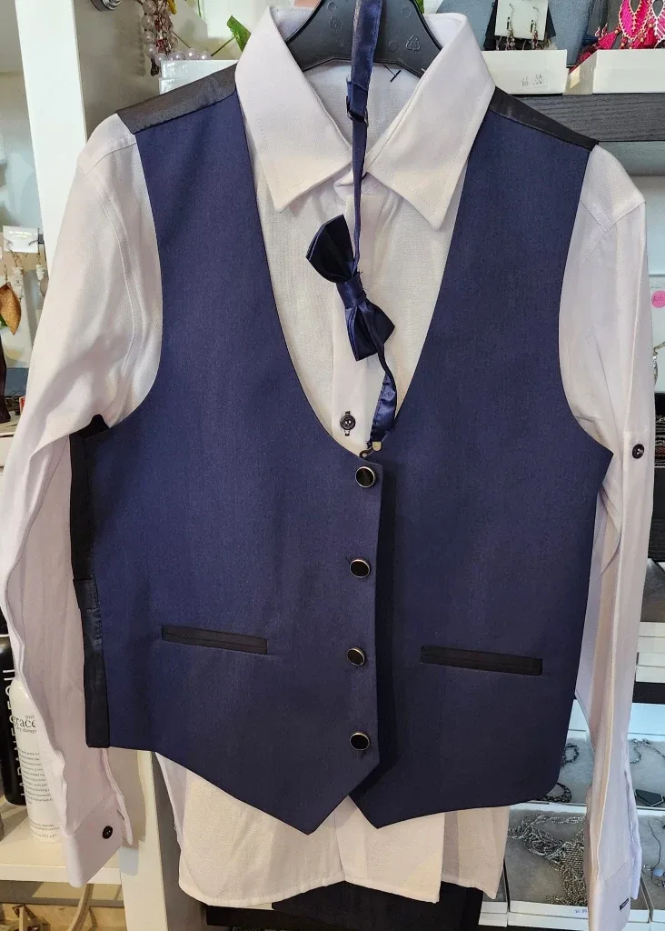 Boy's 4-Piece Suit - Navy Blue image indicator(2)