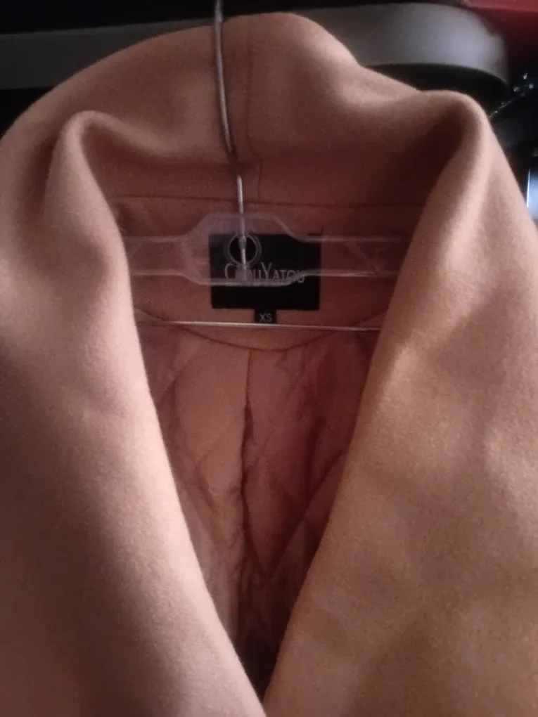 Women's Winter Coat - Chouyatou XS Beige Coat image indicator(3)