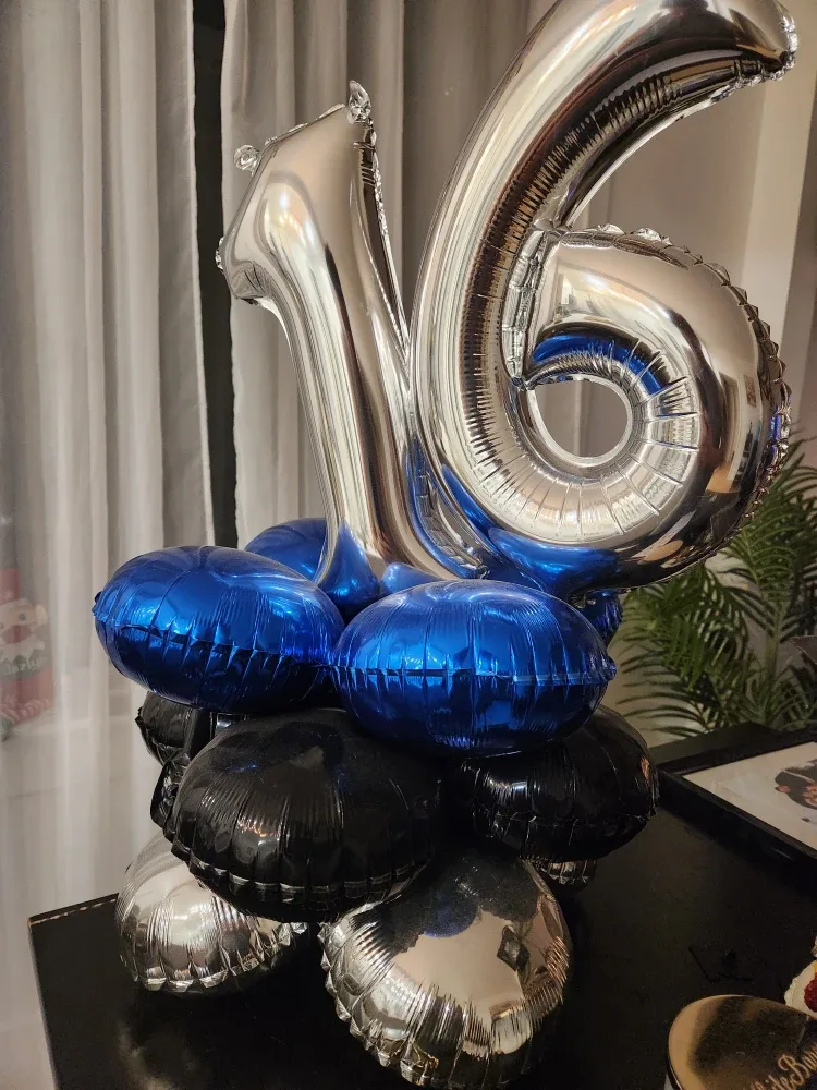 Number 16 Balloon Bouquet