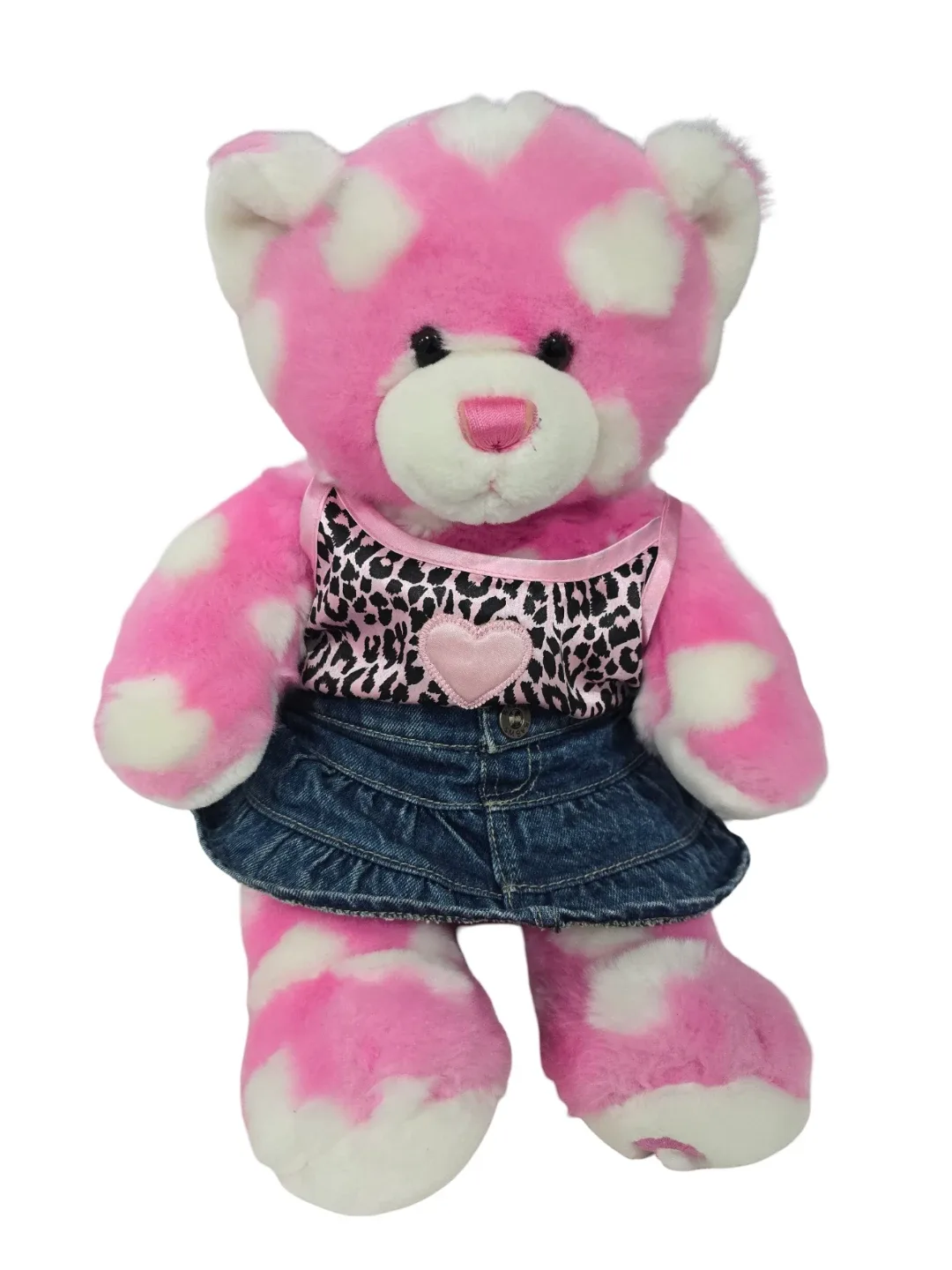 Build-A-Bear Pink & White Plush with Outfit image indicator(2)