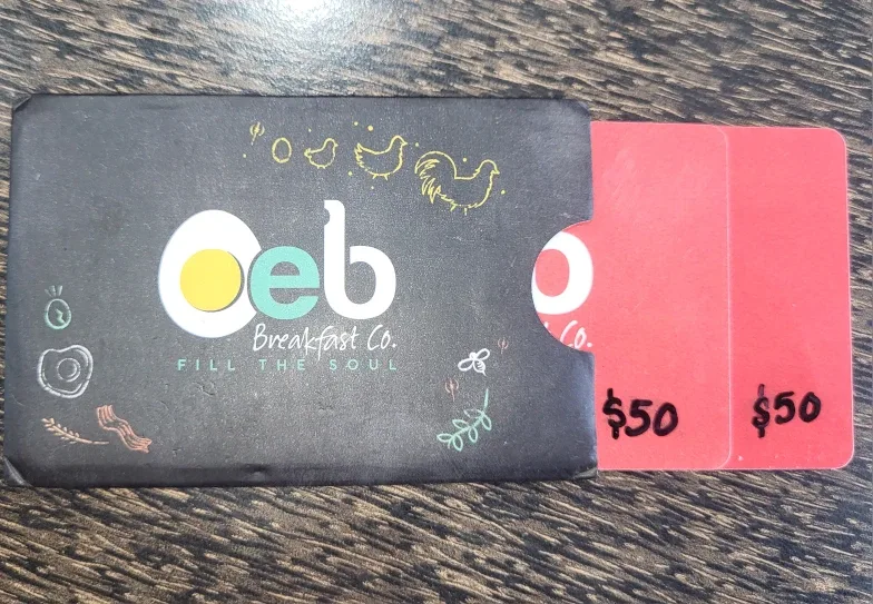 OEB Breakfast Co. $100 Giftcard
