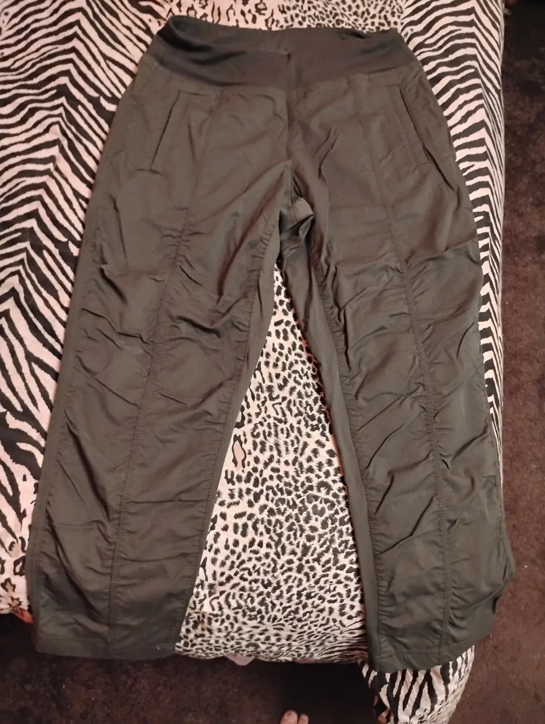 Lululemon Olive Green Cropped Pants image indicator(2)