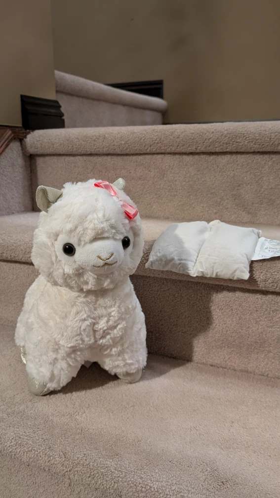 Cute Llama Heat and Hug microwavable snuggle buddy