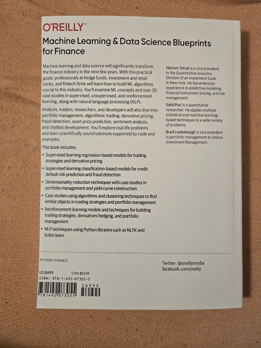 Machine Learning & Data Science Blueprints for Finance Book - photo 2