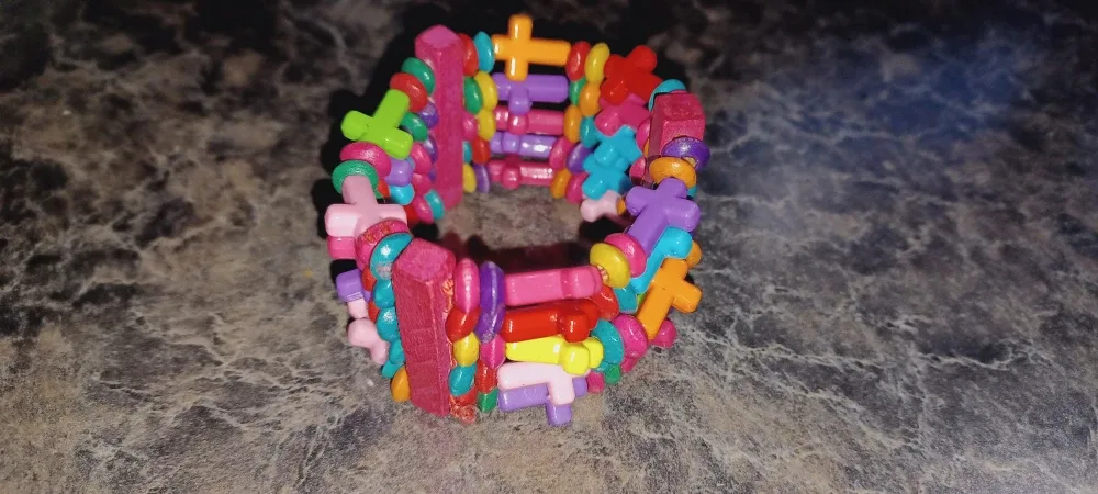 Colorful Cross Bracelet