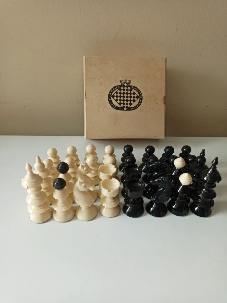 Vintage Set of Chess pieces