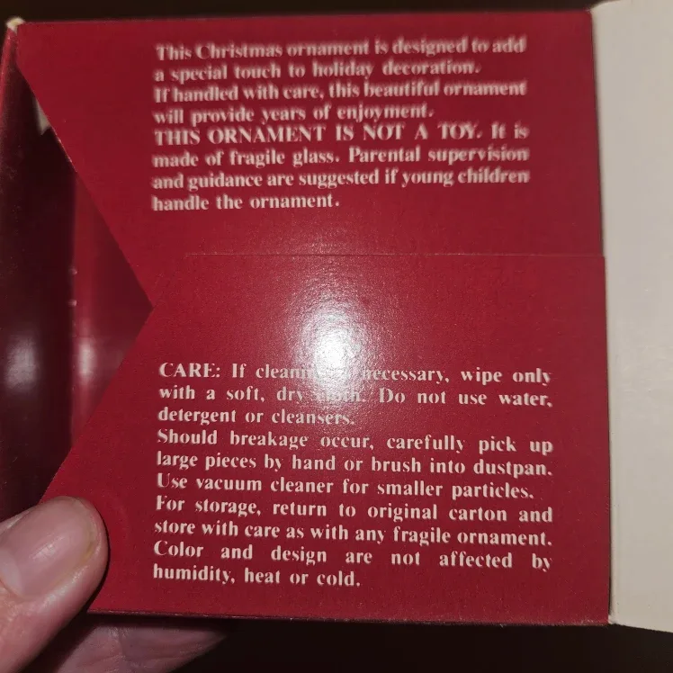 Heavenly Angel Christmas Glass Ornament M J Hummel 1994 image indicator(9)