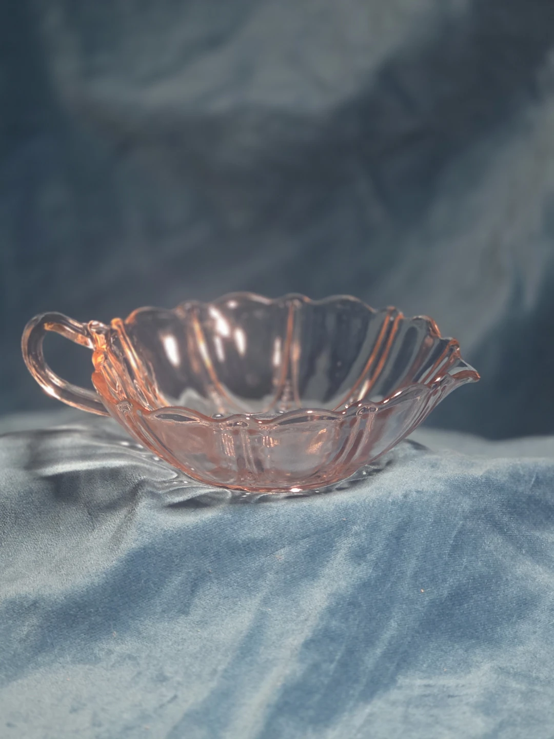 Vintage Pink Depression Glass Bowl, 6 inch - photo 4