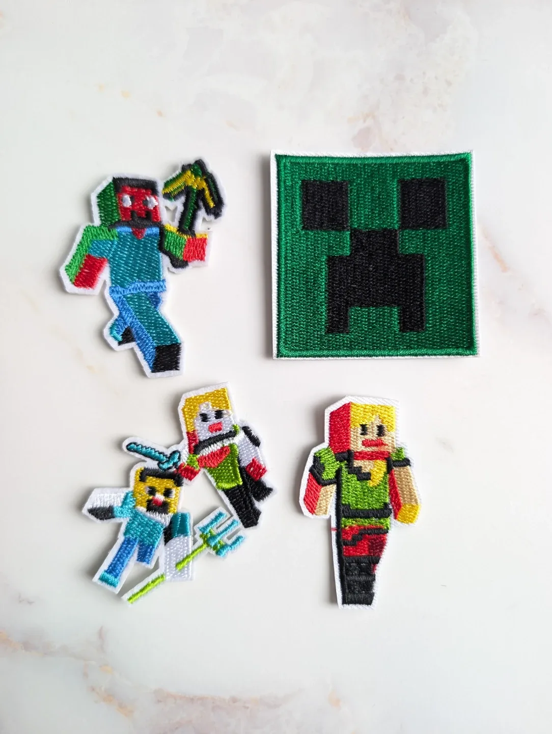 NEW Minecraft Iron-On Patches - Set of 4