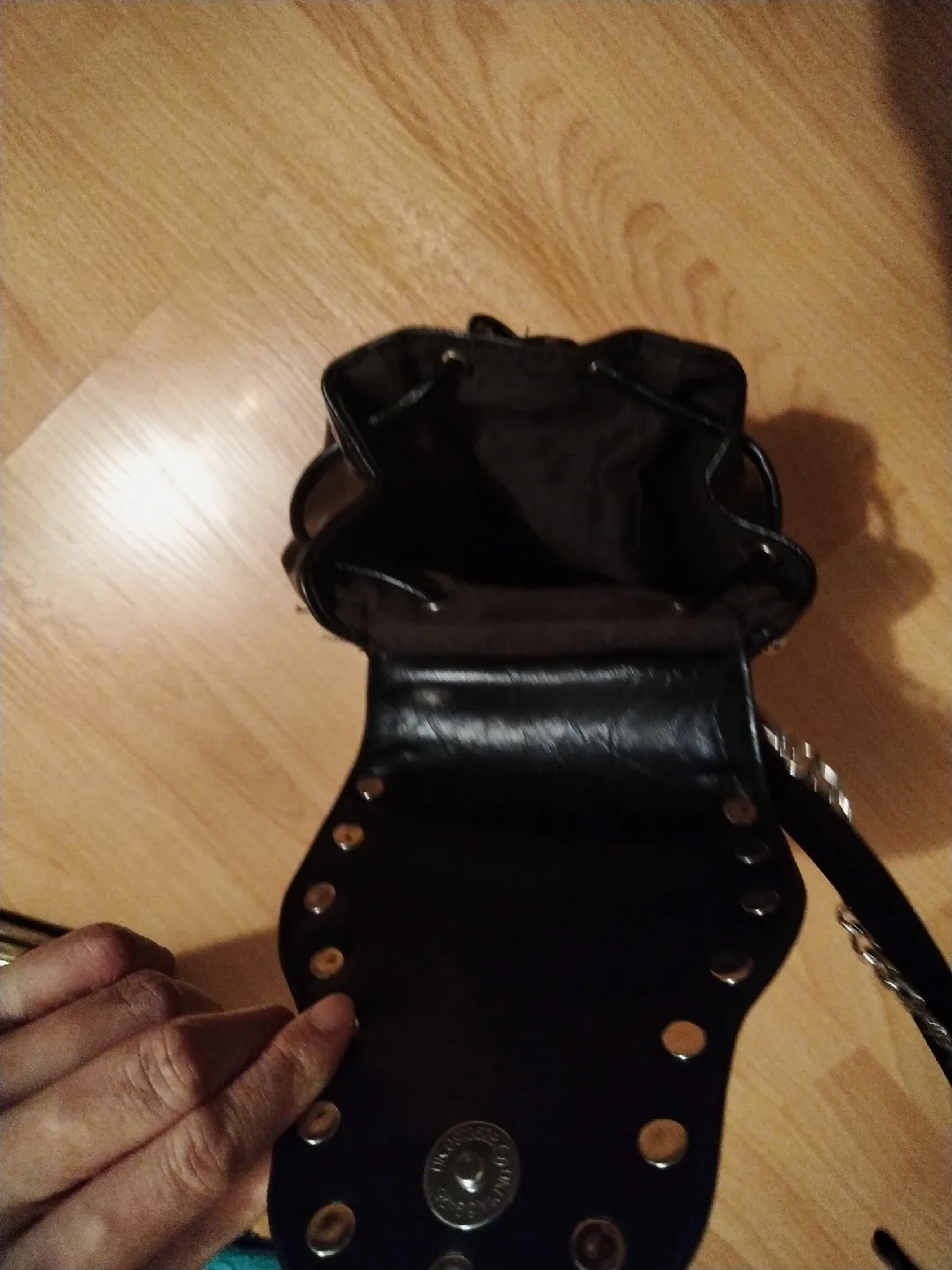 Black Studded Mini Backpack image indicator(2)