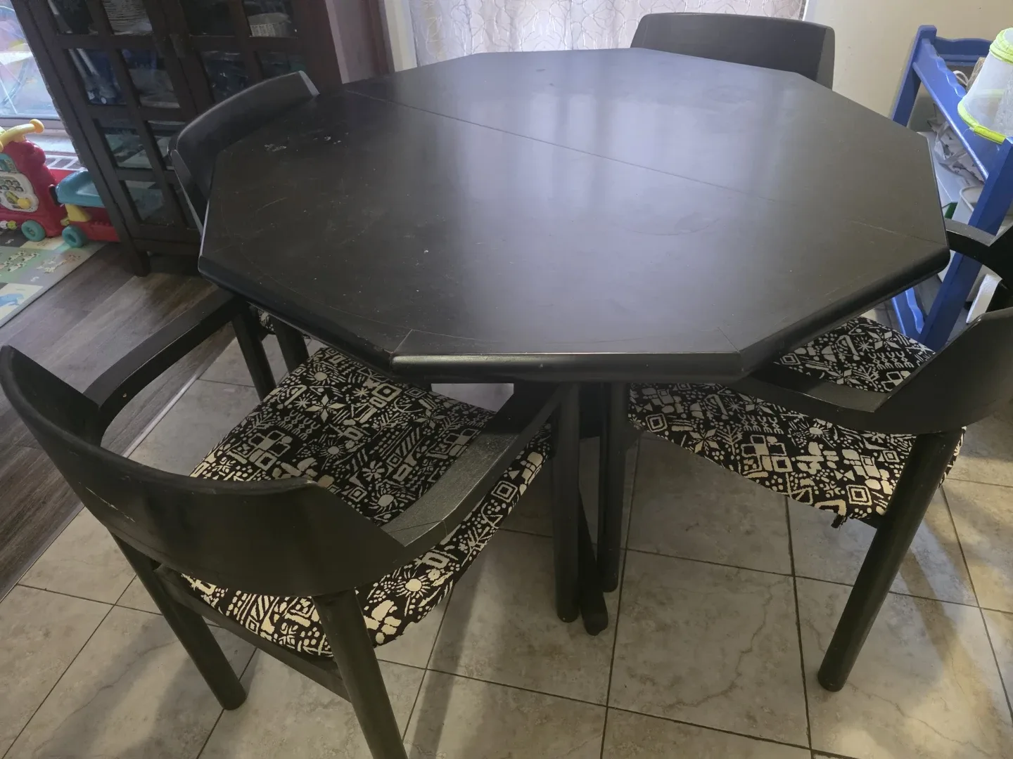 Black Dining Table with 4 Chairs image indicator(2)