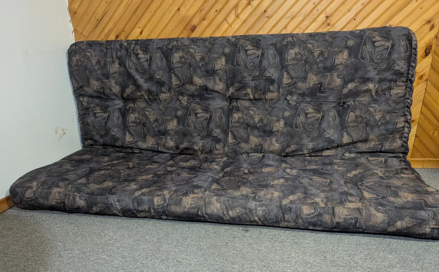 Metal Futon Frame - Black with mattress and Sofa cover image indicator(8)