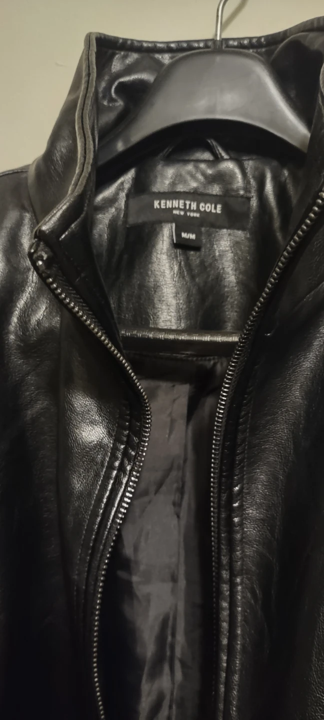 Kenneth Cole Black Faux Leather Jacket - photo 3