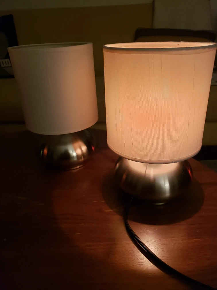 Pair of Small Light-up-touch Table Lamps