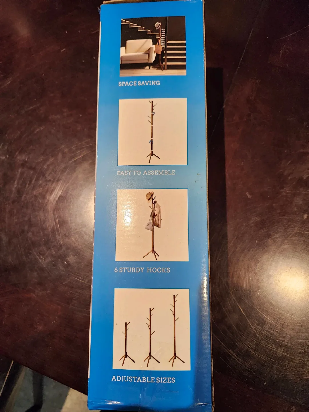 Zober Vintage Coat Rack with 6 Hooks - NEW image indicator(3)