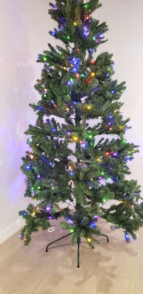 7.5ft Pre-Lit Christmas Tree with Christmas ornaments - photo 3