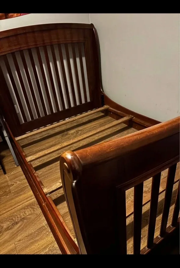 Dark Wood Bed Frame