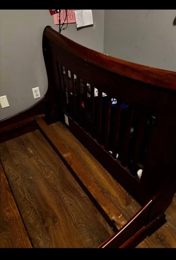 Dark Wood Bed Frame image indicator(2)