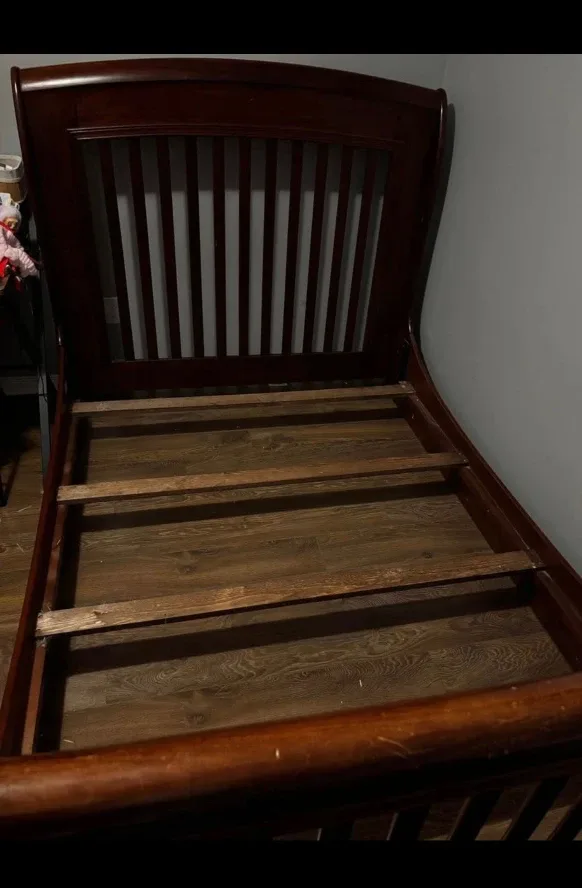 Dark Wood Bed Frame image indicator(3)