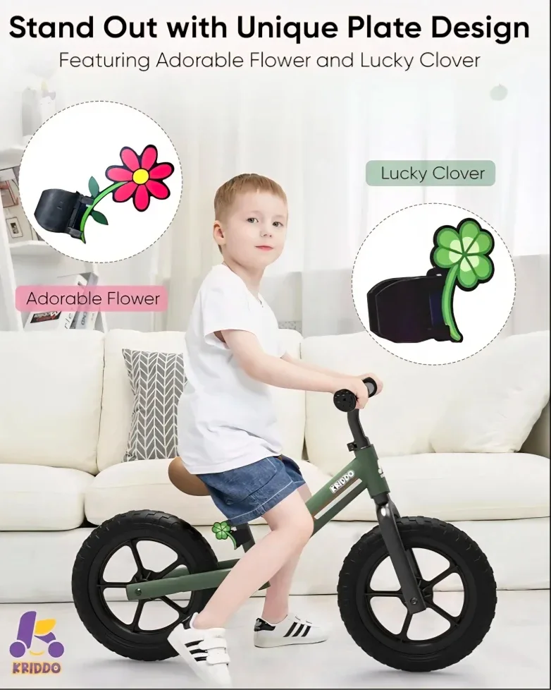KRIDDO Balance Bike - Green image indicator(3)
