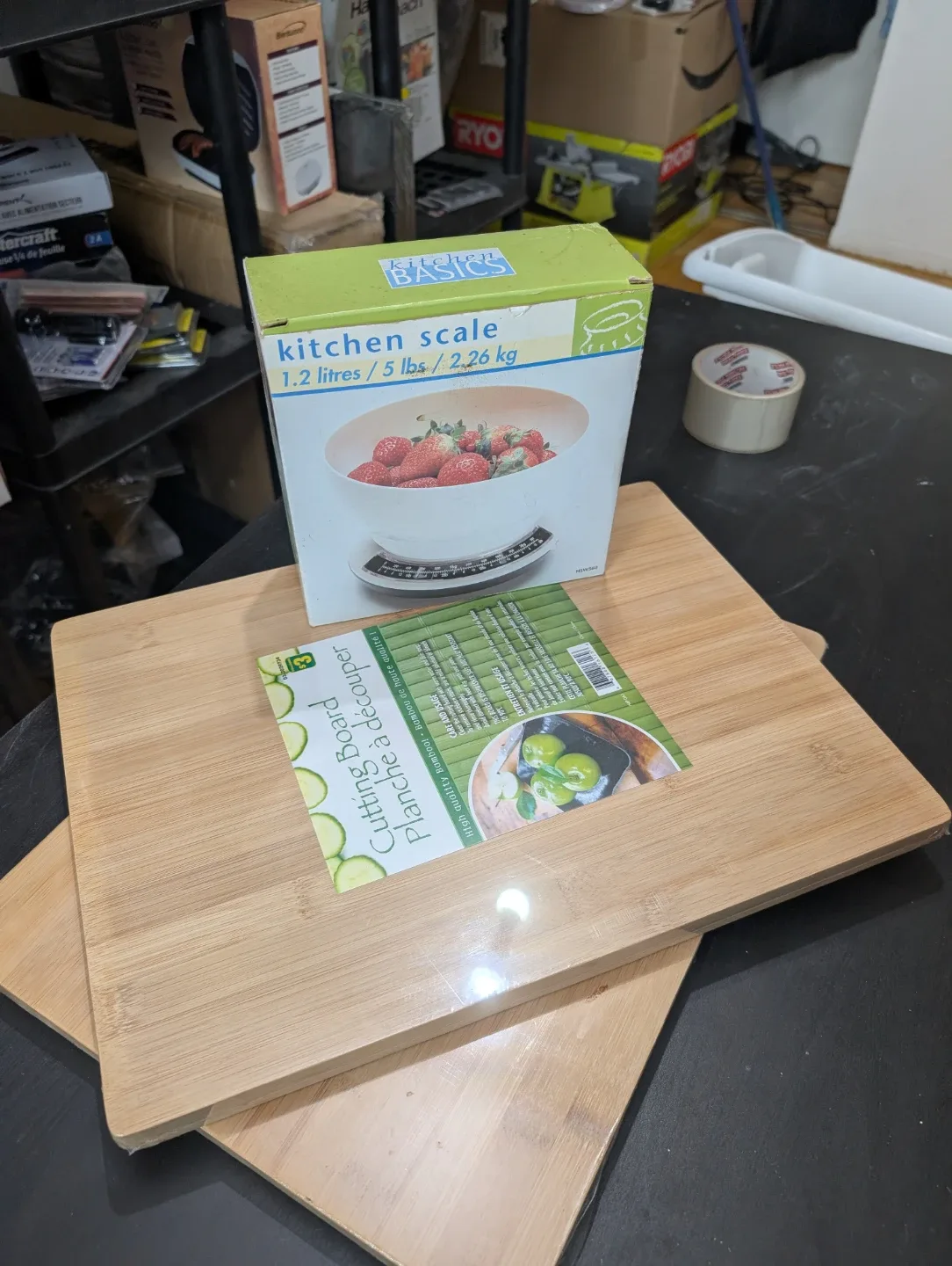 Bamboo Cutting Boards / Kitchen Scale NEW thumbnail