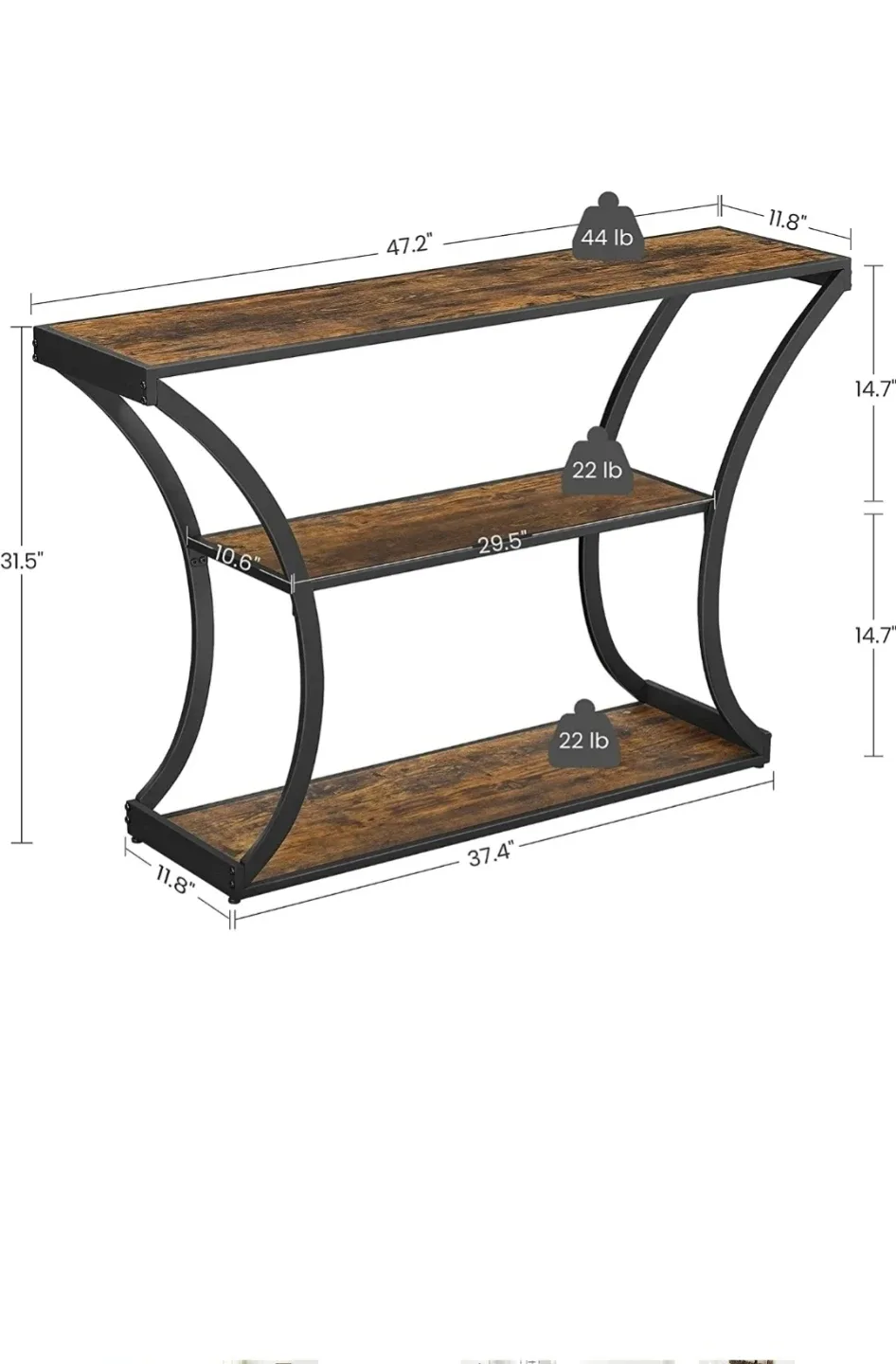 3-Level Curved Console Table *new image indicator(6)