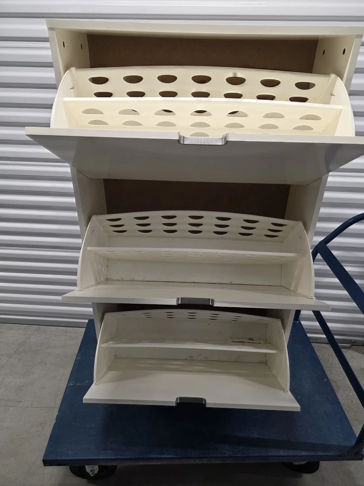 White Ikea Stall Shoe Cabinet with 3 compartments - photo 2