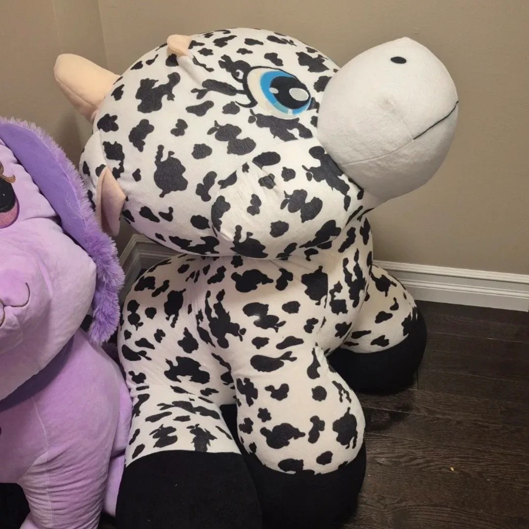 Large Spotted Cow Plush Toy image indicator(3)