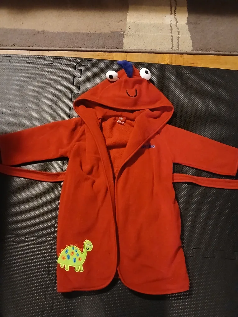 Toddler dinosaur robe