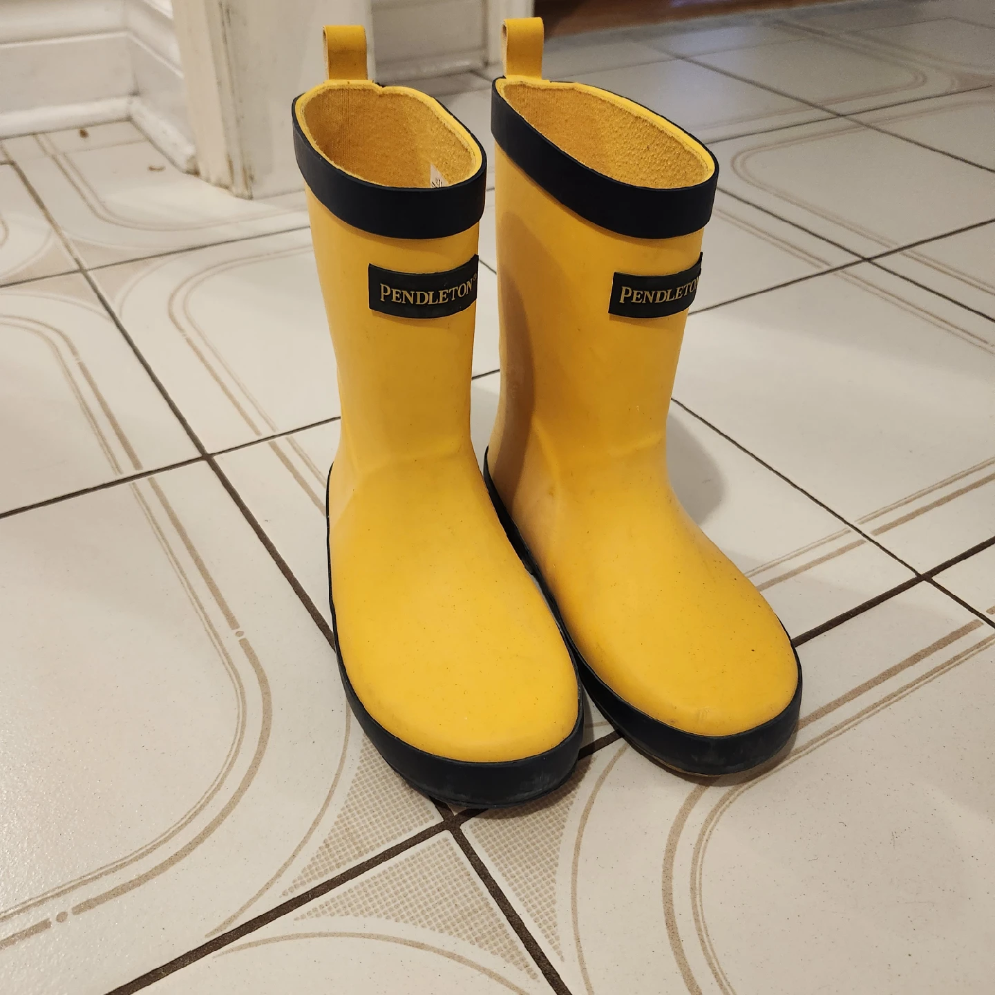 Pendleton Yellow Rain Boots - US Size 11