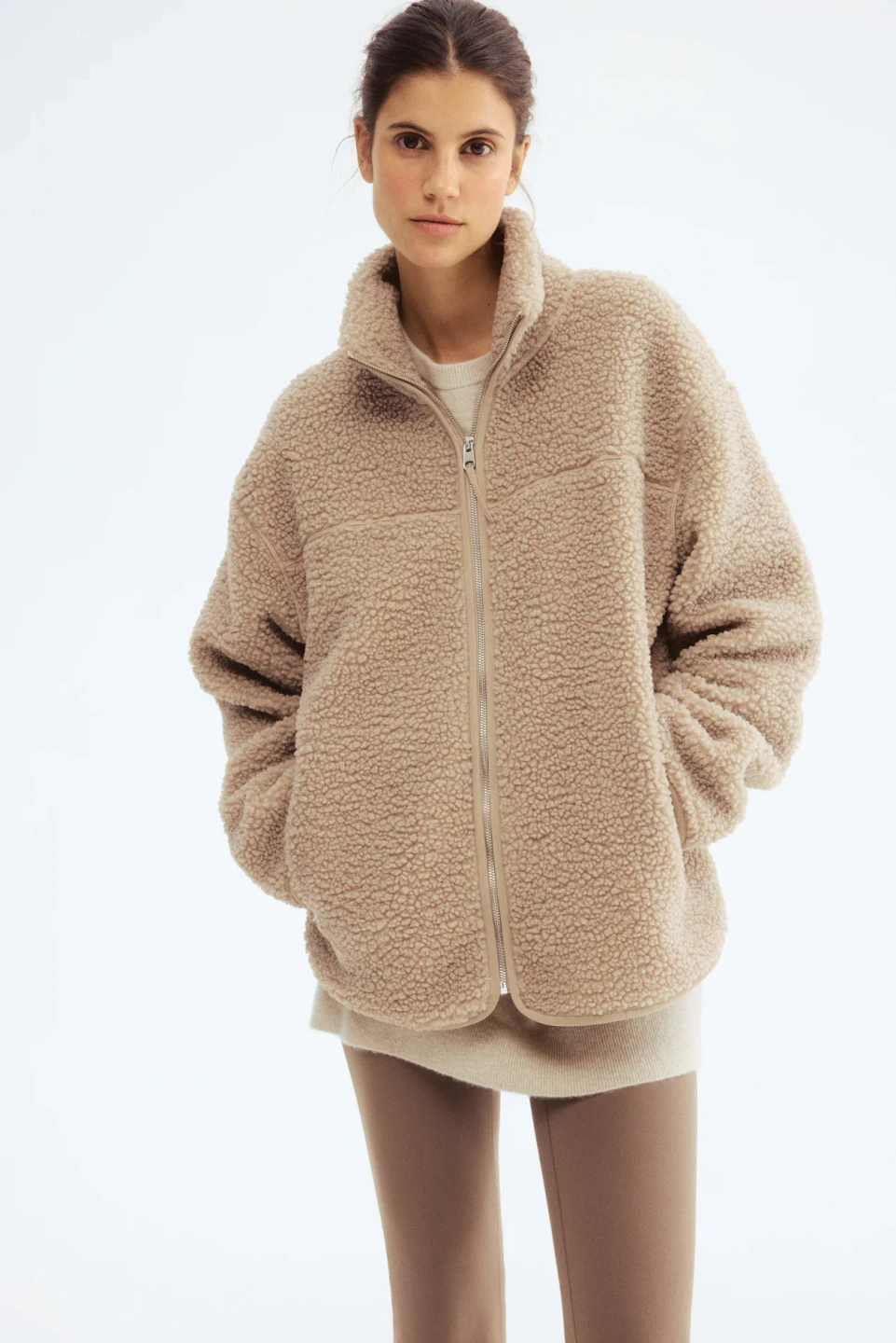 H&M Mama Maternity babywearing Fleece Jacket - Size M - photo 5