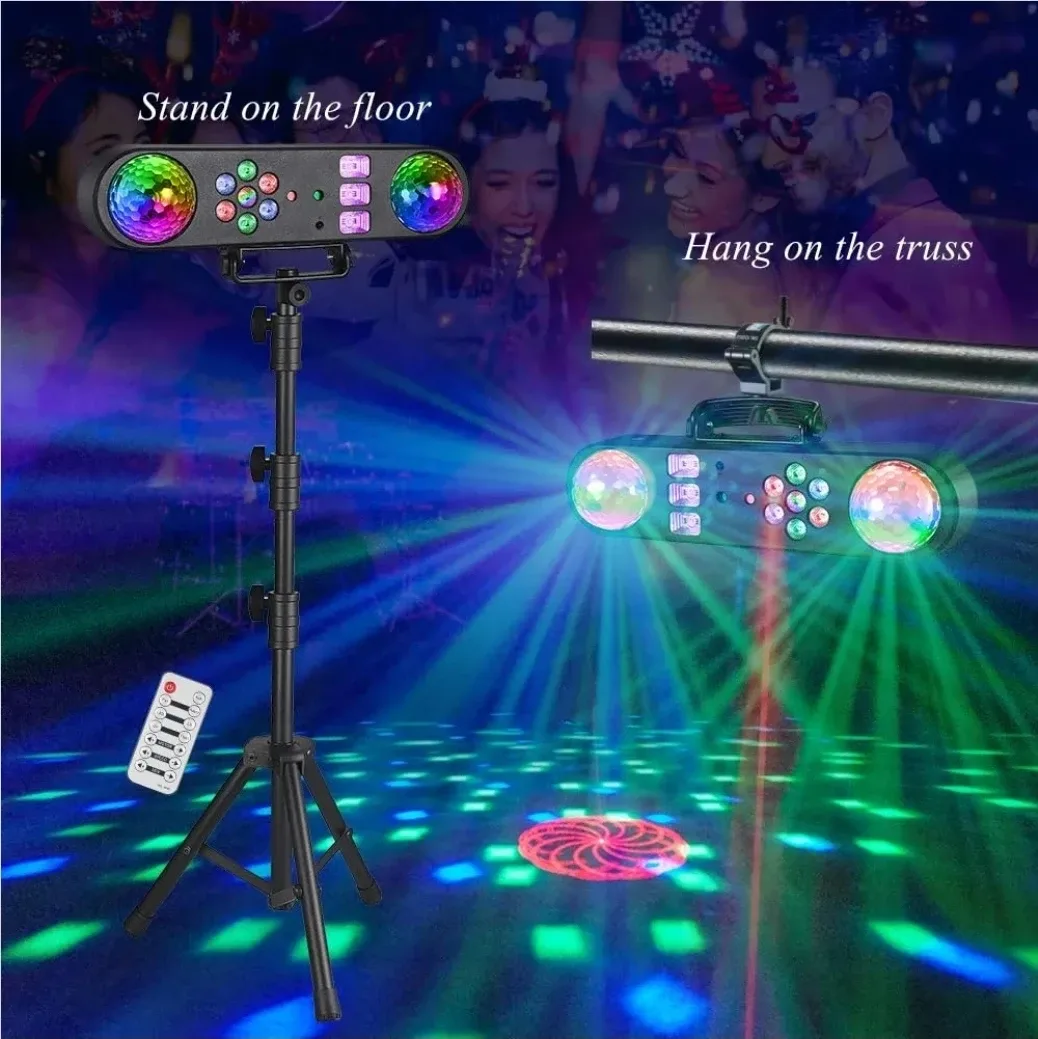 5-in-1 DJ Party Light Bar w/ Stand – RGB, Strobe, UV image indicator(2)