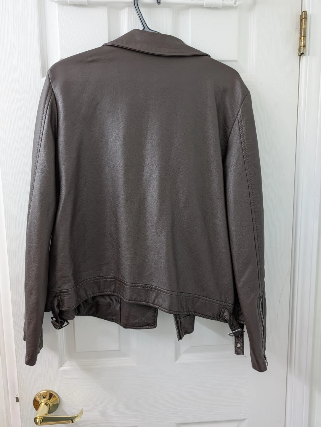 George Faux Leather Brown Jacket - XL - photo 3