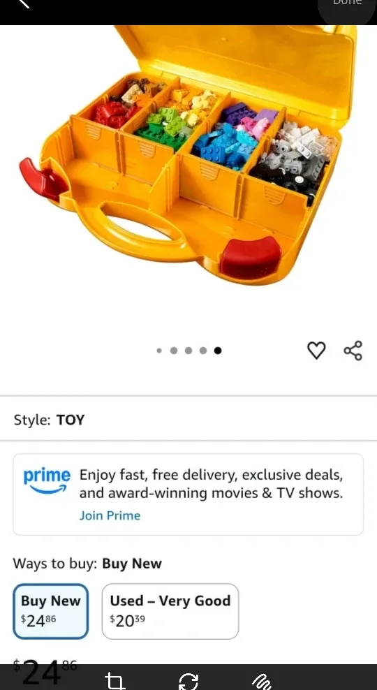 NEW LEGO Classic Creative Suitcase 10713 image indicator(2)