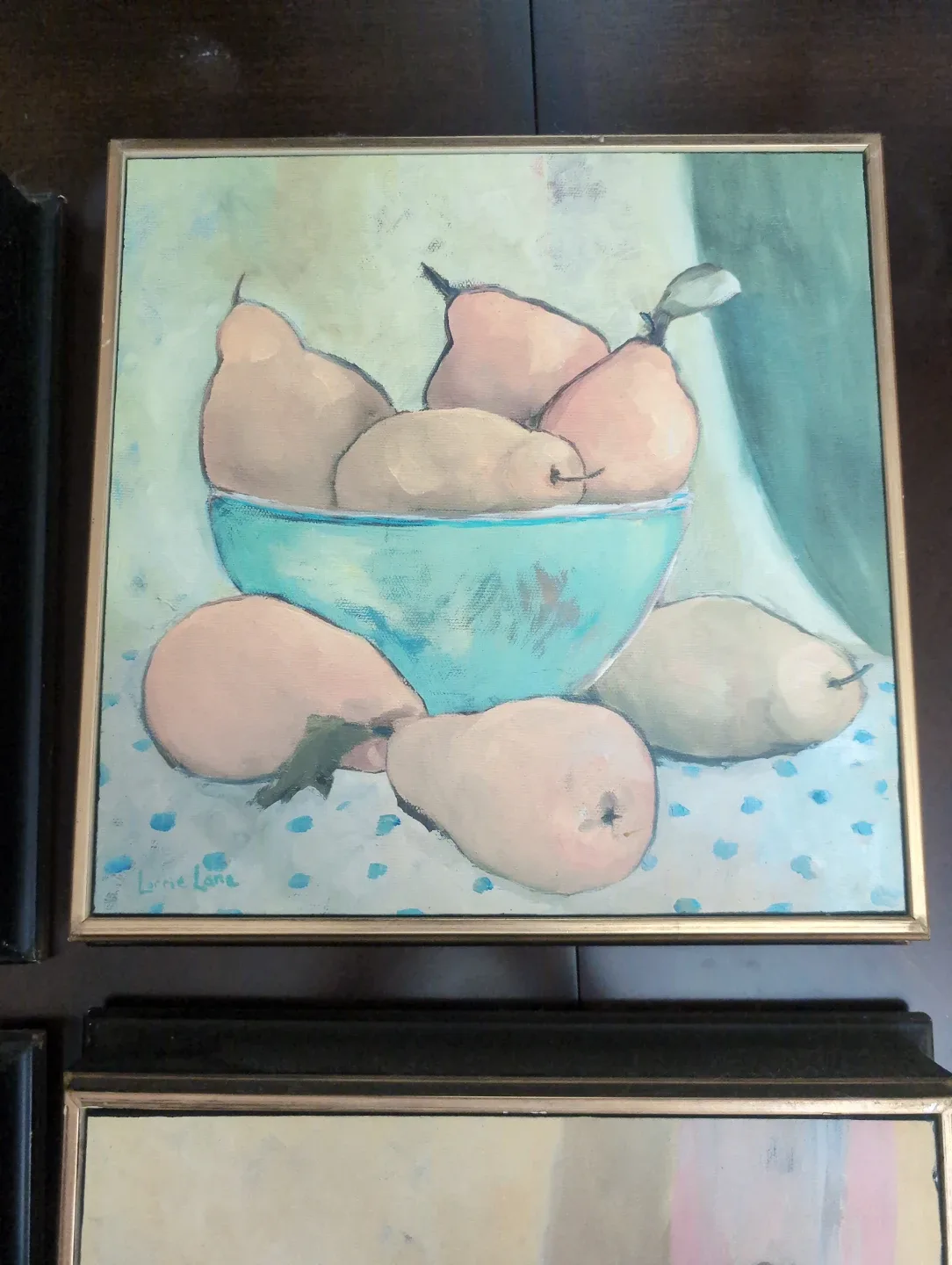 Set of 4 Fruit Still Life Paintings by Lorrie Lane image indicator(4)