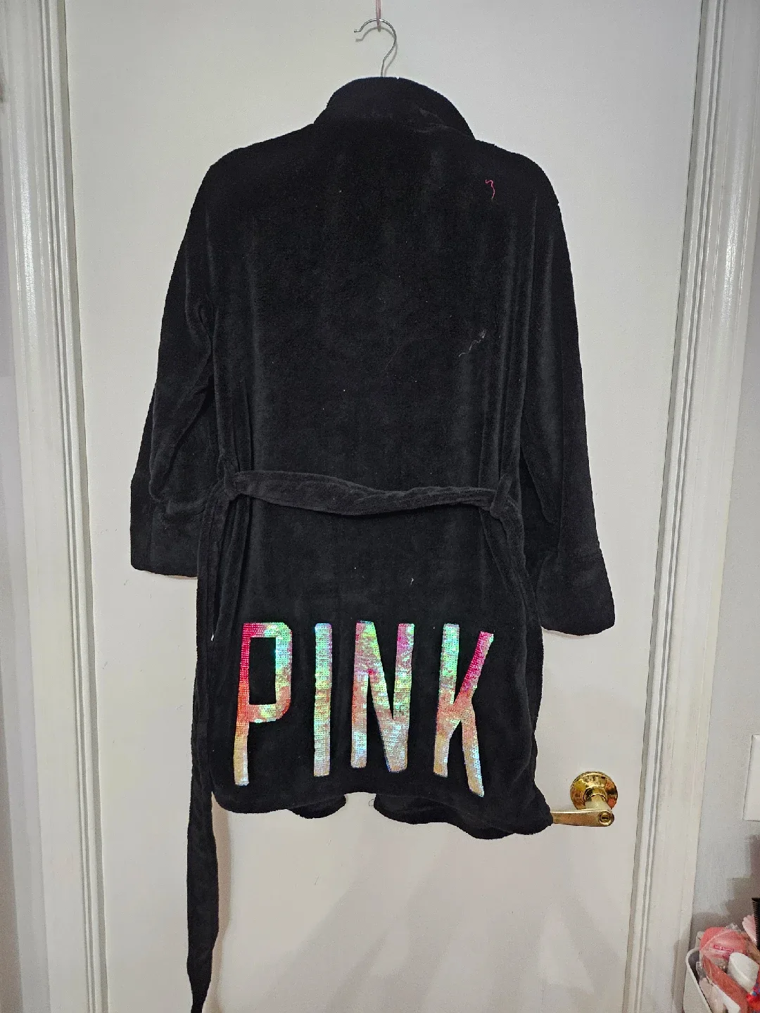 PINK Victoria's Secret Black Robe thumbnail