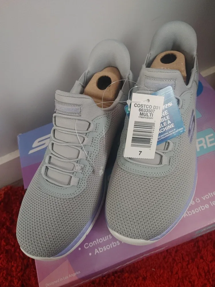 New Skechers D'Lites Sure Adventure Size 7 Grey image indicator(4)