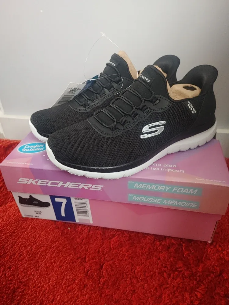 New Skechers D'Lites Sure Adventure Size 7 Grey image indicator(6)