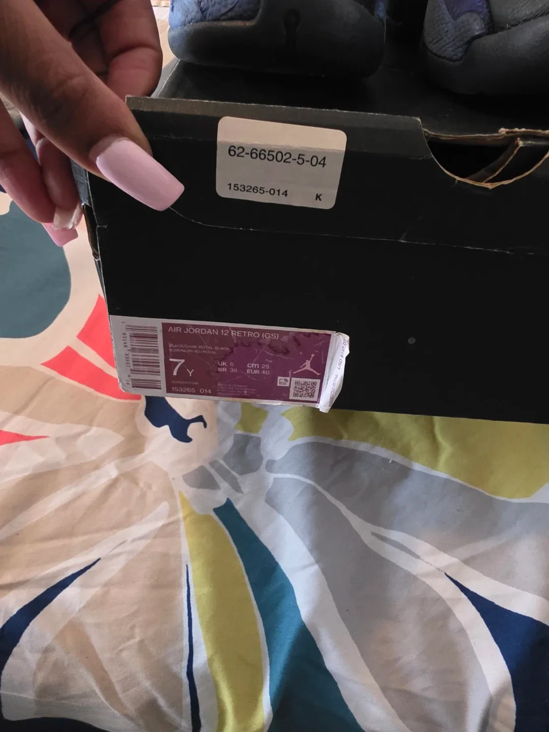 Air Jordan 12 Retro GS Black/Royal 7Y