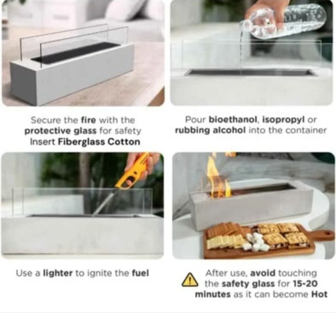 Tabletop Fire Pit Smores Maker Kit Indoor & Outdoor with ... image indicator(7)