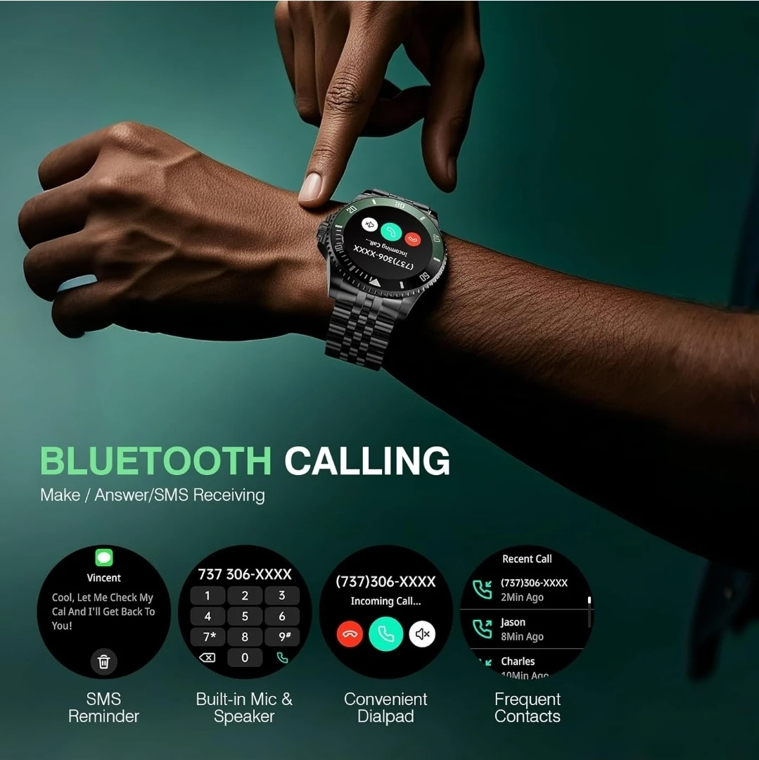 Smart Watch - Black & Green - photo 3