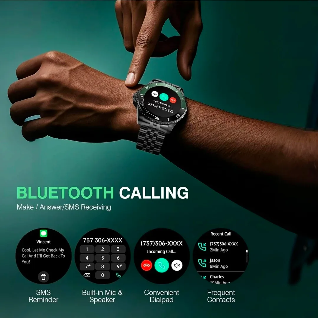 Smart Watch - Black & Green image indicator(3)