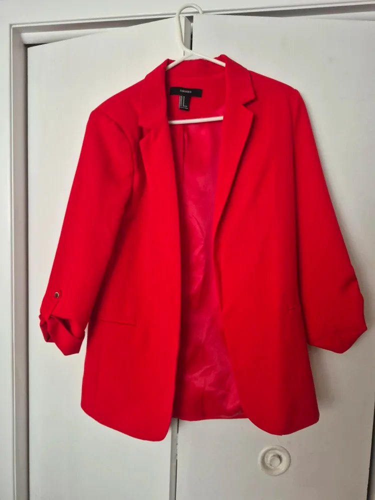 Forever 21 Red Blazer - Size Medium