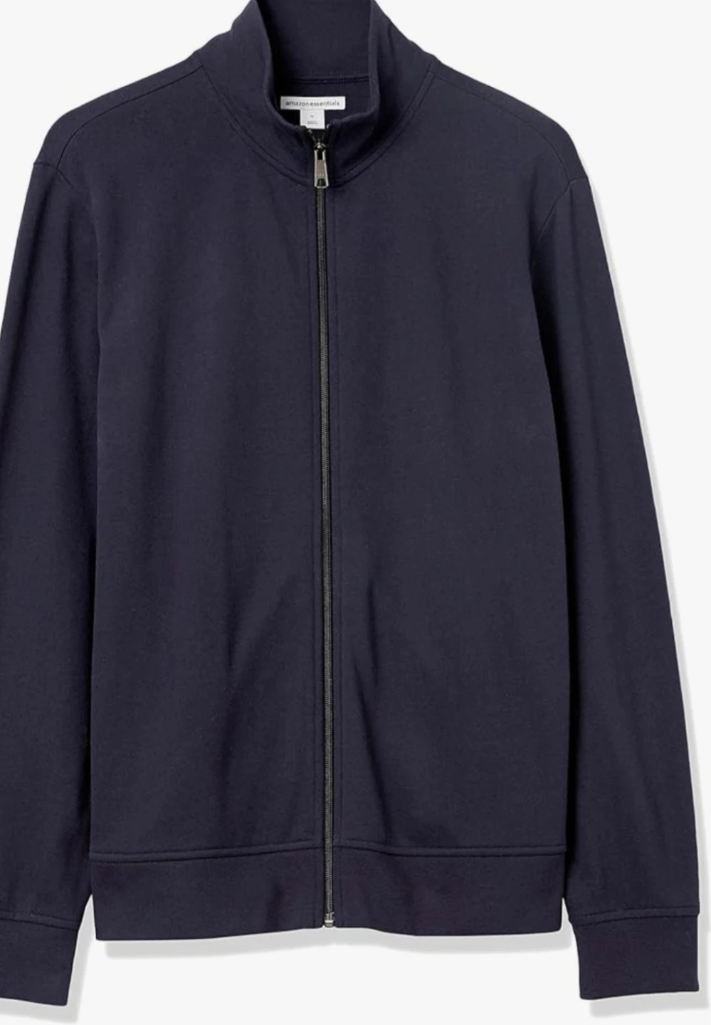 Amazon Essentials Men's Navy Blue Full-Zip Mock Jacket - photo 5