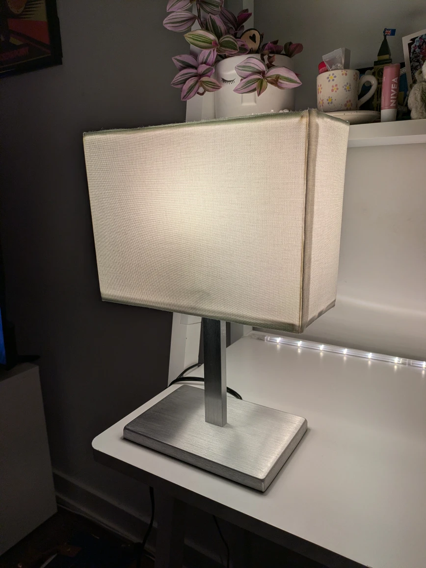 Table Lamp with Rectangular Shade