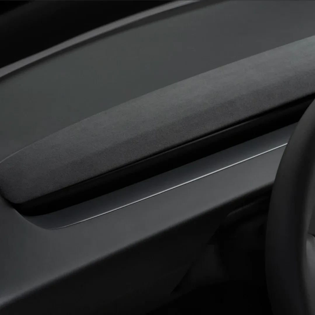 Tesla Model 3/Y Dashboard Décor Wing - Charcoal Suede image indicator(3)