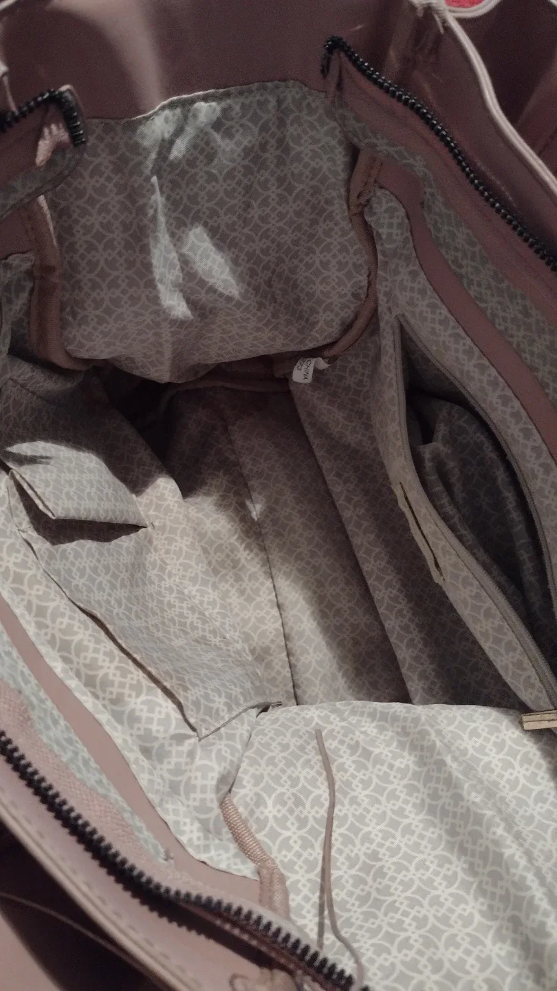 Pink Tote Bag with Wallet image indicator(3)