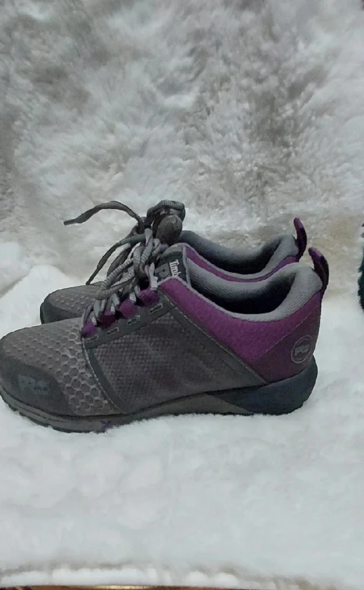 Timberland Gray & Purple Sneakers - photo 2